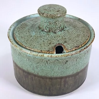 Buy Vintage Iden Studio Pottery Rye Sussex England Lidded Sugar Jam Preserve Jar Pot • 15.99£