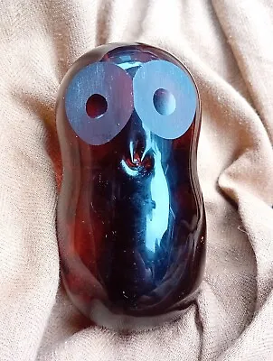 Buy Wedgwood Brown Hand Made Glass Owl • 11.99£