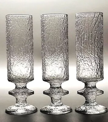 Buy Set Of 3 MCM Vintage 1960s Iittala Festivo Senaattori 17cl Champagne Glasses • 74.99£