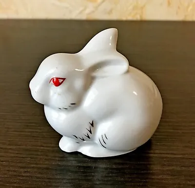 Buy Porcelain Figurine Rabbit Soviet Vintage Statuette USSR • 24.13£