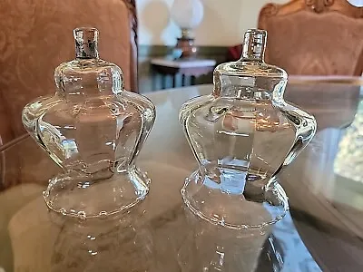 Buy Set 2 Vintage Glass Peg Candle Sconce Clear Bell Tea Light Votive Holder Cup • 14.48£