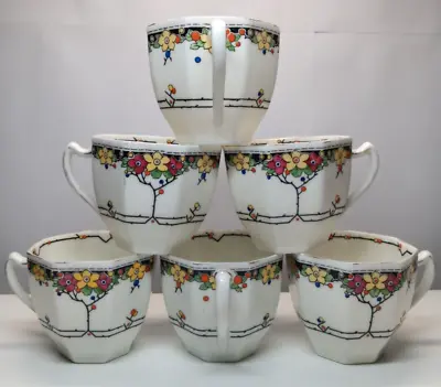 Buy Royal Doulton  Art Nouveau H383830  Cups (Set Of 6) Used - Fair Condition • 10.99£