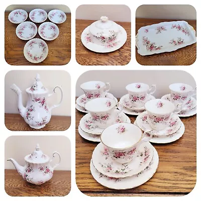 Buy Royal Albert Lavender Rose Tea Dinner China Teapot, Butter, Plates Trio Coffee • 10£