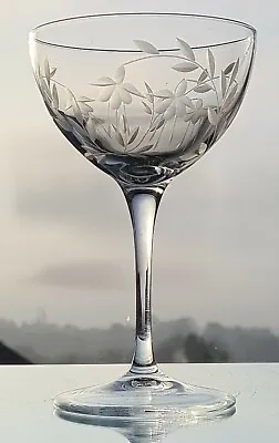 Buy 1 X Elegant Hand Cut  Cascade Design Champagne/ Cocktail Glasses (Stuart) • 9£