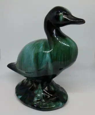 Buy Vintage Blue Mountain Pottery BMP Canada Duck Drake Figurine Teal Drip Glaze 70s • 23.60£