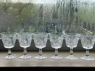 Buy Edinburgh Crystal Wine Glasses X 6 - 4 Inch - Pre 1980 • 25£