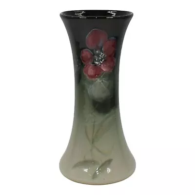 Buy Weller Eocean 1900s Vintage Art Pottery Hand Painted Floral Ceramic Vase 312 • 313.67£