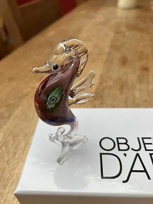 Buy Objects D’art Glass Seahorse New • 4.99£
