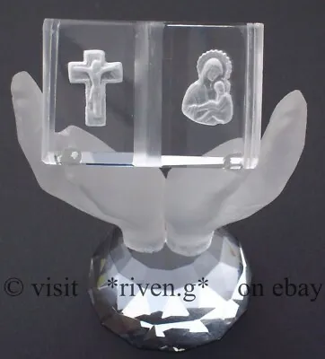 Buy JESUS & MARY PLAQUE@AUSTRIAN CRYSTAL Diamond Cut RELIGIOUS@CRUCIFIX HANDS BIBLE  • 24.95£