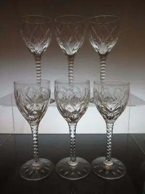 Buy Elegant Set Of Six (6) Stuart Crystal  Cathedral  Glasses (signed) • 74.99£