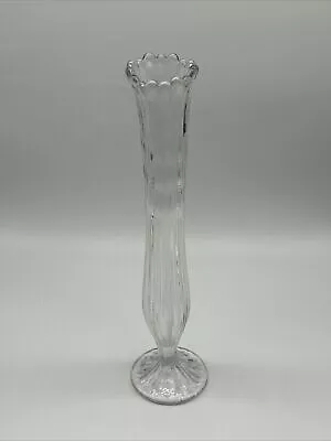 Buy Vtg Richards & Hartley?? Zipper Style 16” Clear Vase Footed Swung EUC • 38.56£