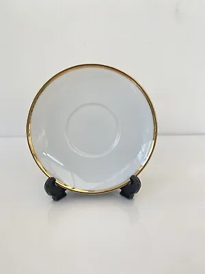 Buy Thomas Germany Medallion Gold Thick Band Coffee Tea Saucer X 1 White And Gold • 10£