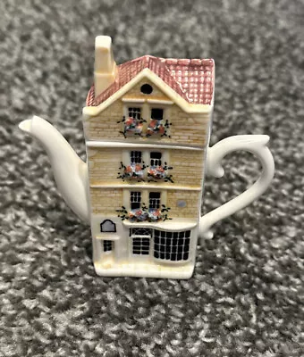 Buy Hazel England Bone China Sally Lunn's House MIni Teapot 1990s Decoration Small • 23.62£