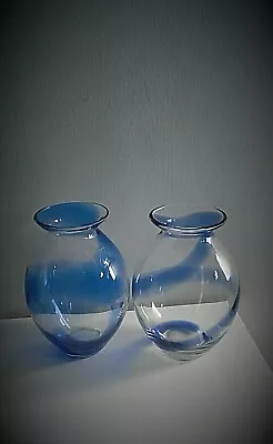 Buy Pair Of CAITHNESS STYLE Large Glass Baluster Vases • 14£