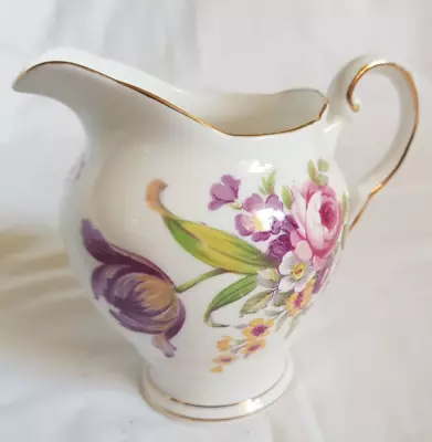 Buy Tuscan China Montrose Pattern ~ Milk Jug Pink/ Floral • 3£