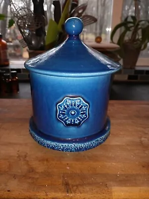 Buy Aldo Londi Bitossi Raymor Mid Century Modern Italian Blue  Art Pottery Canister • 246.11£