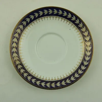Buy Wedgwood Antique Saucer Only 14cm - Blue & Gold - Classical Pattern X7860 • 3£