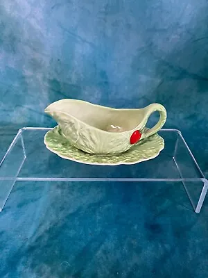 Buy Carlton Ware Cabbage Leaf Sauce / Cream Boat And Saucer - 5.5 Inches • 10.40£