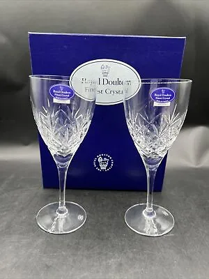 Buy Royal Doulton “HELLENE  Wine Glasses 7 5/8” Finest Crystal • 24.53£