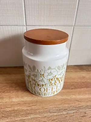 Buy Hornsea Vintage Fleur Green Coffee Storage Jar Retro Container • 10£