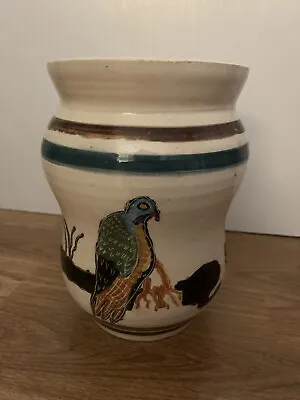Buy Hand Painted South African Pottery With Bird Detail • 6£