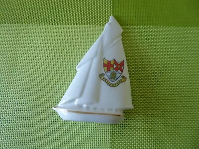 Buy A  Piece Of 'florentine'   Crested China In The Form Of A Yacht  - Felixtowe • 0.41£