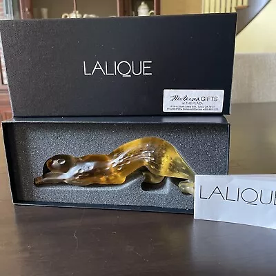 Buy NEW LALIQUE CRYSTAL ZEILA PANTHER SCULPTURE AMBER#10492800 BRAND NEW In Orig Box • 615.70£