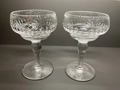 Buy Vintage Webb Corbett -  Crystal Dessert Glass / Champagne Cocktails 30s/40s • 17.99£