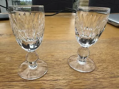 Buy Waterford Crystal Glass MAUREEN 4 3/4  Wine Stem Glasses Pair • 25£