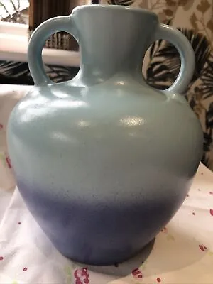 Buy Art Pottery Two Tone Blue Etruscan Type Large Vase Potted By CCL Scandinavian ? • 12.99£