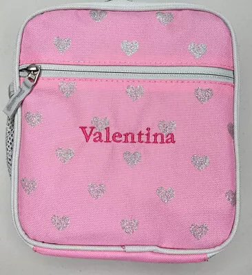 Buy Pottery Barn Kids Glitter Heart Mackenzie Classic Lunch Box *valentina* New Pink • 14.39£