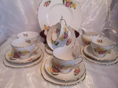 Buy  Crown Royal Vintage Floral 15piece Tea Set. Perfect. • 22£