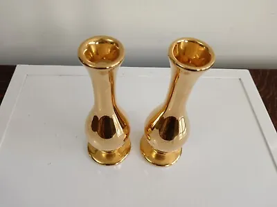 Buy Royal Winton Gold Vases (pair) Excellent • 5£