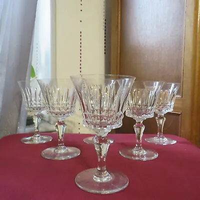 Buy 6 Glasses Wine Crystal Of Baccarat Model Piccadilly H 13 CM Signed • 154.69£