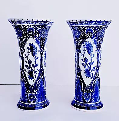 Buy DELFT PAIR OF CHALICE VASES By BOCH ROYAL SPHINX HOLLAND • 95.09£