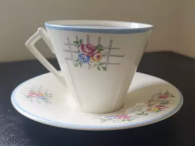 Buy Vintage Norville Ware Cup And Saucer Set, Floral Pattern • 9.99£