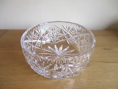 Buy Lead Cut Crystal Fruit Bowl Trifle Bowl Top Quality Very Good Condition 20cm Dia • 14.75£