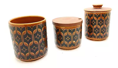 Buy X 3 Vintage Retro Hornsea Pottery Heirloom Pots / Jars • 9.99£