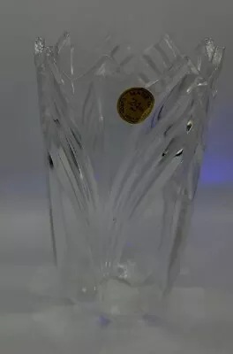 Buy Bohemia Crystal Vase Vintage, Czech Republic 24% PbO Lead Crystal Vase, Prestige • 61.74£