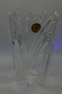 Buy Vase Vintage Bohemia Crystal  Czech Republic 24% PbO Lead Crystal Vase Prestige • 24.01£