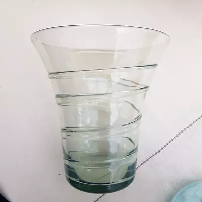 Buy Whitefriars Green Ribbon Trailed Glass Vase • 26.99£