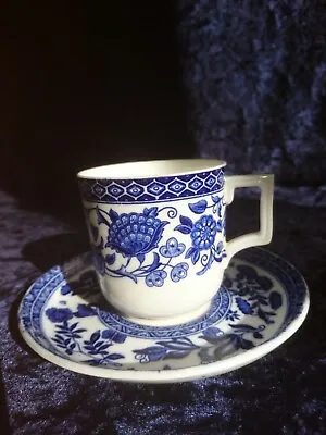 Buy Antique Blue & White Demi-Cup & Saucer Marriage Coalport • 7.50£