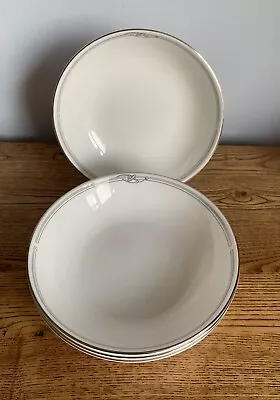Buy Royal Doulton Andante Fine Bone China Soup Cereal Bowls X4 17.5cm Fab Condition • 28£