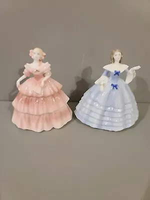 Buy 2 Coalport Minuette Series Figurines Abigail & Michelle • 17£