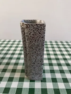 Buy Vintage Shelf Concept Handcrafted Stoneware Small Vase Speckled Grey, 14 Cm, GC+ • 7£