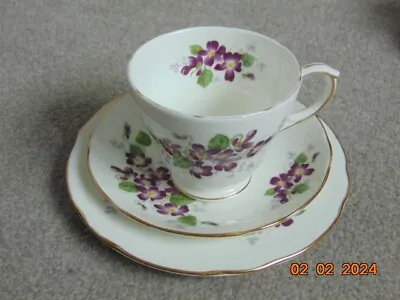 Buy Duchess Bone China, VIOLETTA. Cup, Saucer And SIde Plate • 2£