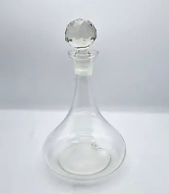 Buy Vintage Glass Decanter Clear Glass Elegant Liquor Decanter • 20£