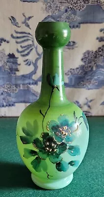 Buy Superb Antique 19th Century Floral Opaline Glass Vase • 18£