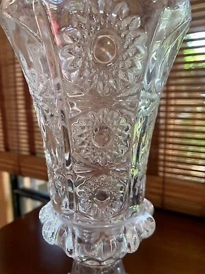 Buy Doulton International Crystal Cut Glass Vase In Perfect Condition, Flower,home • 4.90£
