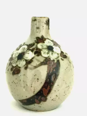 Buy Vintage Hand Painted Art Pottery Bud Vase, Floral Design, Home Decor  • 14£